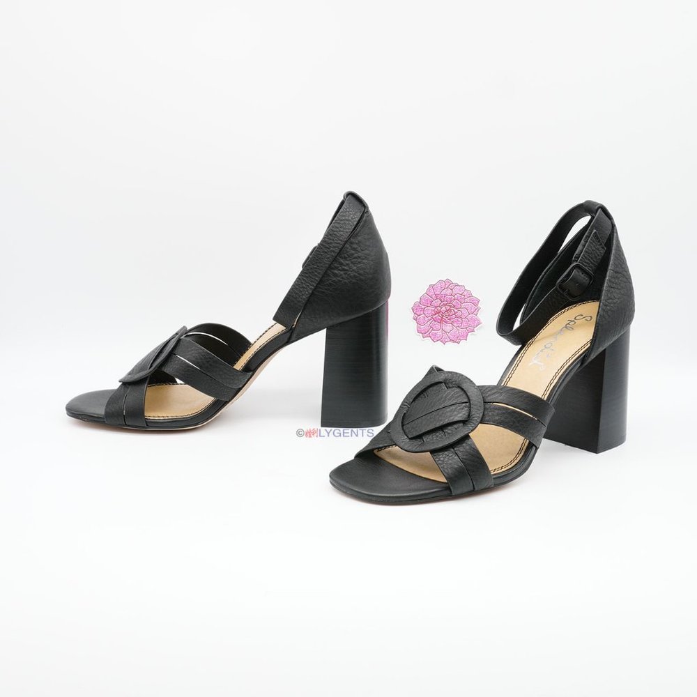 Splendid Black 9 Leather Heels NEW